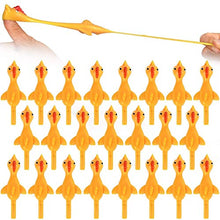 Load image into Gallery viewer, 60 Pcs Slingshot Chicken Flick Chicken Squezee Chicken Flingers Stretch and Relax Sticky Funny Rubber Chickens for Party Activity
