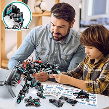 Load image into Gallery viewer, LUKAT STEM Robot Toys for Boys Age 6 7 8 9 10 11 12 Year Old, 577 PCS Building Toy Kit, 25-in-1 Building Bricks Educational Construction Set Engineering Toys, Activities Learning Gift for Kids
