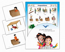 Load image into Gallery viewer, Yo-Yee Flashcards - Prepositions Flash Cards for Preschoolers and Toddlers - Vocabulary Picture Cards with Teaching Activities and Game Ideas
