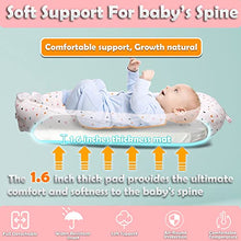 Load image into Gallery viewer, CosyNation Baby Lounger, Lightweight Infant Floor Seat, Soft Cotton and Fiberfill, Newborn Essentials for Traveling (Triangle)
