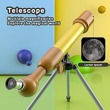 Load image into Gallery viewer, Astronomy Telescopes for Kids-Capable of 80x, 60x, 40x Magnification,Including Three Zoom Lenses,Bracket,Suitable Games for Kids 8-12,The Perfect STEM Gift for a Young Astronomer-Green
