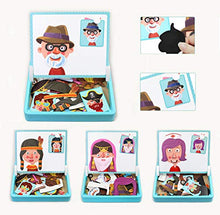 Load image into Gallery viewer, ZSFLZS Magnetic Puzzles Face Dress Up Travel Game Double Side Preschool Educational Learning Toy for Kids
