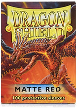 Load image into Gallery viewer, Dragon Shield Matte Red 100 Protective Sleeves
