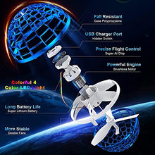 Load image into Gallery viewer, YUSOUWEY Flying Toy That Reproduce Magic with Technology Flying Orb Ball Outdoor Toys Hand Spinner Drones Ball Boomerang Orb Spinners Soring Fly Orb Hover Ball UFO Space Drone (Blue)
