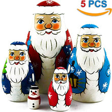 Load image into Gallery viewer, Nesting Dolls Father Frost Set 5 pcs - Russian Santa Claus Toys - Ded Moroz Toy
