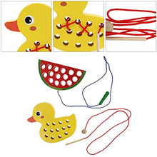 Load image into Gallery viewer, Toyvian 2 Pcs Lacing Toy for Toddlers Wood Block Puzzle Threading Toys Fine Motor Skills Montessori Toys Preschool Learning STEM Toy for Toddlers Kid Birthday Gifts
