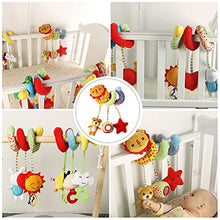 Load image into Gallery viewer, TOYANDONA Spiral Pram Toy Kid Baby Crib Cot Pram Hanging Activity Plush Toys Spiral Stroller Car Seat Toy Bed Plush Animal Wrap Around Hanging Toy
