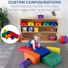Load image into Gallery viewer, FDP SoftScape Playtime and Climb Multipurpose Soft Foam Playset for Infants and Toddlers; for Little Builders and New Crawlers to Learn Gross Motor Skills at Home or Daycare (6-Piece) - Contemporary
