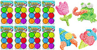 Educational Play Styrofoam (8 Packs Assorted) Fidget Toys Stress Relief Toy, Sensory, Sensory Bin, Modeling Foam Beads Play Kit for Kids Magic Clay Art Crafts Party Favors Preschool Toys 1338-8s