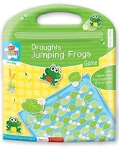 Load image into Gallery viewer, Childrens Travel Traditional Game Magnetic Set Draughts Jumping Frogs
