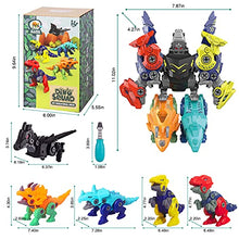Load image into Gallery viewer, dmsbuy Kids Dinosaur Toys for 3 4 5 6 7 8 Years Old Boys 5 in 1 Take Apart Building Dinosaur Toys Set DIY Transform into Robot Toy Birthday for Toddlers
