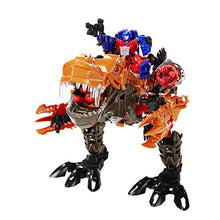 Load image into Gallery viewer, Transformers Age of Extinction Construct-Bots Dinofire Grimlock and Optimus Prime Set
