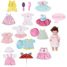 Load image into Gallery viewer, Huang Cheng Toys 12 Pcs Set Handmade Lovely Baby Doll Clothes Dress Outfits Costumes For 14 To 15 In
