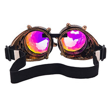 Load image into Gallery viewer, OMG_Shop Kaleidoscope Gem Goggles Vintage Style Outdoor Raves Crystal Lenses

