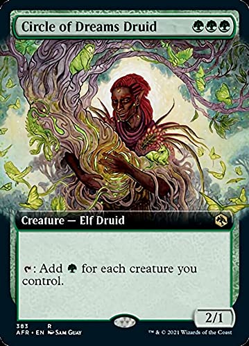 Magic: the Gathering - Circle of Dreams Druid (383) - Extended Art - Foil - Adventures in The Forgotten Realms