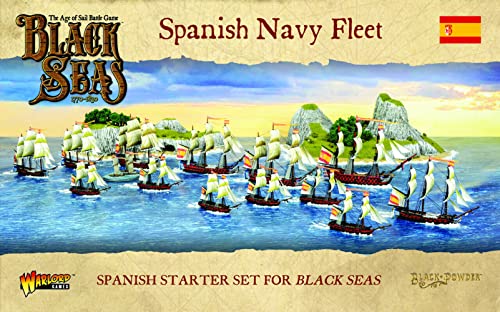 Warlord Black Seas The Age of Sail Spanish Navy Fleet for Black Seas Table Top Ship Combat Battle War Game 792013001