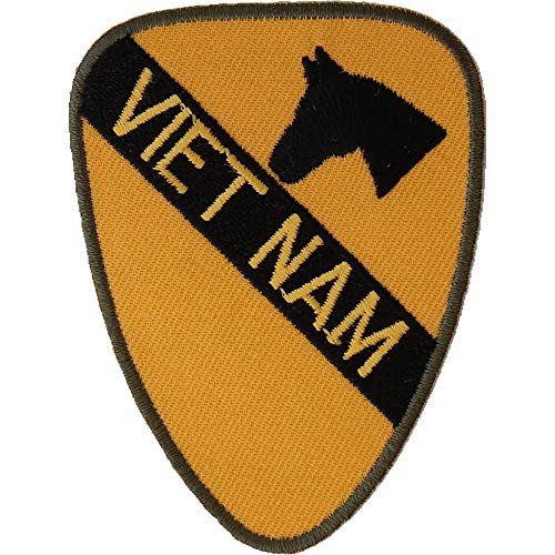 Vietnam 1st Cavalry Patch - 2.3x3 inch. Embroidered Iron on Patch