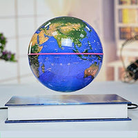NC Magnetic Levitation Globe, Book 6-inch Globe, Colorful Lights Floating Ball, Wireless Charging