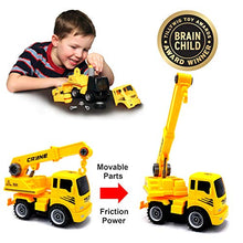 Load image into Gallery viewer, MukikiM Construct A Truck - Crane. Take it apart &amp; put it back together + Friction powered(2-toys-in-1!) Awesome award winning toy that encourages creativity! ...
