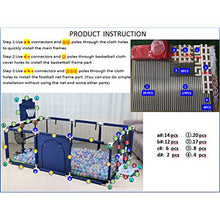 Load image into Gallery viewer, Gaorui Large Kids Baby Ball Pit - Portable Indoor Outdoor Baby Playpen Toddlers Children Safety Play Yard Fun Activities Popular Toys (Not Includes Balls) (Red)
