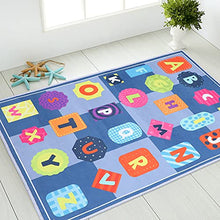 Load image into Gallery viewer, BESPORTBLE Hopscotch Rug Hop and Floor Mat Anti Slip Kids Playing Floor Carpet Mat Playroom Floor Area Rug Letter Style Crawling Game Mat 90X60cm
