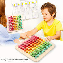 Load image into Gallery viewer, Wooden Montessori Multiplication Board Montessori Preschool Learning Toys Math Keyboard Development and Education Toys Suitable for Children Over 5 Years Old
