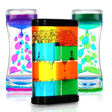 Load image into Gallery viewer, Liquid Motion Bubbler - Sensory Liquid Timer 3 Pack, Autism Sensory Toys for Kids Adults, Effective Stress Relief Hourglass Toy, Calm Down Corner Supplies, Lava Lamp for Kids, Office Desk Decor
