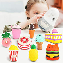 Load image into Gallery viewer, Slow Rising Jumbo Squishies Toys Set - 9 Pack Soft Kawaii Squishy Hamburger Popcorn Cake Ice Cream Donut Stress Relief Squeeze Toy for Boys and Girls
