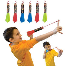 Load image into Gallery viewer, Pump Rocket Finger Flingers 3-Pack, Includes Total of 6 Rubberband Flying Foam Rockets

