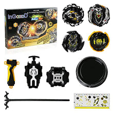 Load image into Gallery viewer, Ingooood Metal Fusion Gyro Toys for Kids, 4X High Performance Tops Attack Set with Launcher and Grip Starter Set and Arena Toys
