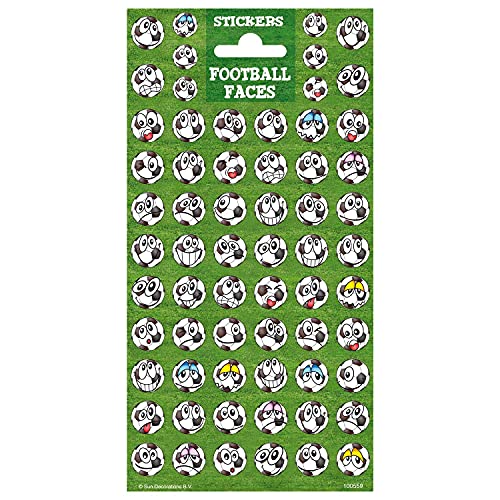 Peterkin 5120 Football Faces Twinkle Stickers