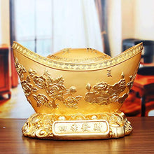 Load image into Gallery viewer, Jiji Piggy Bank Piggy Bank Lucky Gold Ingot Money Box Ingot Feng Shui Handicraft Large Crafts Gift Home Decoration Saving Box Money Box (Color : Gold)
