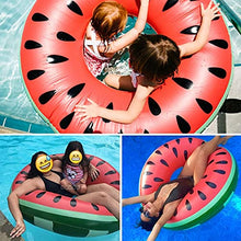 Load image into Gallery viewer, Inflatable Pool Float Watermelon Swimming Ring Adults Kids Swim Party Toy Swim Tube Ring Beach Swimming Pool Toys Pool Floats Toys Swim Raft Party Decor Summer Pool Toy for Fun Swim Ring Pool Float
