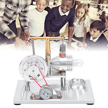 Load image into Gallery viewer, Zunate Stirling Engine, Aluminum Sheet + Glass Stirling Engine, Stirling Engine Motor Model Kit, for Children&#39;s Science Projects Physics Mechanical Learning
