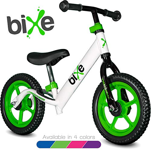 Green (4LBS) Aluminum Balance Bike for Kids and Toddlers - 12