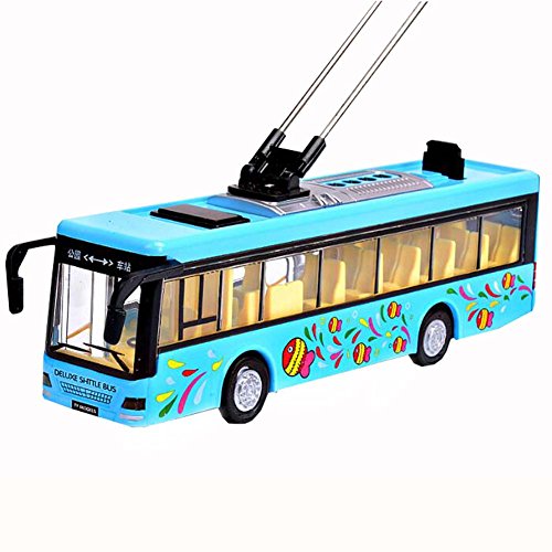 East Majik Children Toy Car with Light and Sound Effects Blue Toy Park Bus