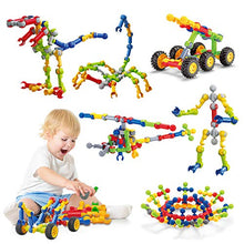Load image into Gallery viewer, Caferria Kids Building Kit STEM Toys, 110 Pcs Educational Construction Engineering Building Blocks DIY Learning Set for Ages 3-10 Year Old Boys Girls, Best Gift for Children Creative Games Fun Play
