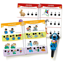 Load image into Gallery viewer, Educational Insights Hot Dots Jr. Let&#39;s Master Pre-K Reading Set, 2 Books &amp; Interactive Pen, 100 Math Lessons &amp; Hot Dots Jr. Numbers and Counting Card Set, Preschool and Kindergarten Readiness
