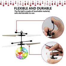 Load image into Gallery viewer, kizplays&amp;TIECKE Flying Ball Kids Toys Flying Toys for Kids Hand Control LED Disco Lights RC Flying Drone Toys for Boys Girls 7 8 9 10 11 12 Birthday Indoor Outdoor Rechargeable
