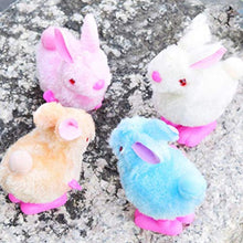Load image into Gallery viewer, Toyvian 6pcs Wind Up Toy Easter Jumping Bunnies Plush Rabbit Novelty Toys for Kids Party Favors (Random Color)

