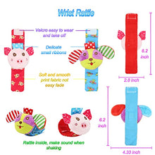 Load image into Gallery viewer, Wrist Rattles Foot Finder Rattle Sock Baby Toy,Rattle Toy,Arm Hand Bracelet Rattle,Feet Leg Ankle Socks,Activity Rattle Present Gift for Newborn Infant Babies Boy Girl Bebe (5 pcs-B)
