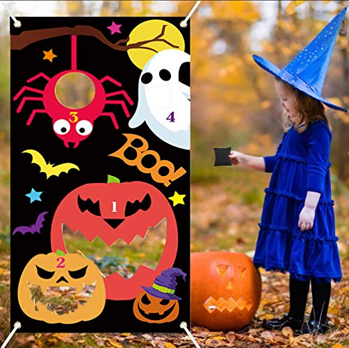 Pumpkin Bean Bags Toss Game -- B bangcool Halloween Carnival Parties Games Outdoor Fun Acivities for Kids and Adults