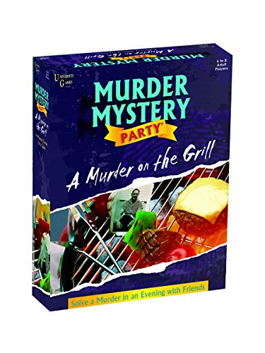 Murder Mystery Party Games - A Murder on the Grill, Host Your Own Cookout Murder Mystery Dinner for 8 Adult Players, Solve the Case with Crime Scene Clues, 18 Years and Up