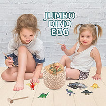 Load image into Gallery viewer, Dinosaur Egg Digging Toy, Oversized Dinosaur Egg Digging kit, Children&#39;s Toy with 12 Different Dinosaur Toys, Archeology and paleontological Toys
