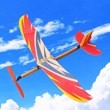 Load image into Gallery viewer, Toyvian 10 PCS Rubberband Powered Airplane Kits Flying Glider Planes Toys Windup Flying Copter Toys Handout Glider Model Kids Party Favors
