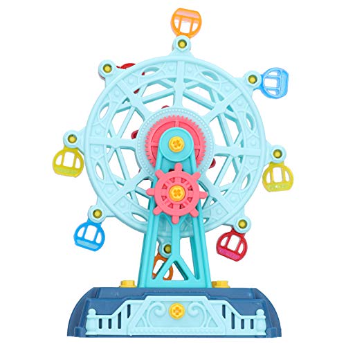 Ferris Wheel Assembly Toys, Help Young Children's Brain Development Safe Ferris Wheel Toy Support Manual Rotation for Christmas Birthday Gifts Presents