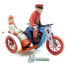 Load image into Gallery viewer, Charmgle Vintage Toys Tin Toy Tin Toys Novelty Props Xmas Gift Party Home Decoration Human Tricycle Wind Up Toy

