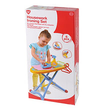 Load image into Gallery viewer, PlayGo Housework Ironing Children Kid&#39;s Toy Clothing Iron Board Playset 6Piece - Clothes Iron, Ironing Board, &amp; Accessories
