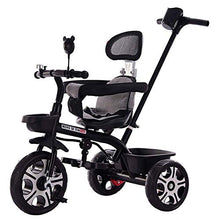 Load image into Gallery viewer, Moolo Baby Trikes with Parent Handle Kids Children Toddler Tricycle Ride on 3 Wheels Bike Maximum Weight 30 kg (Color : Black)
