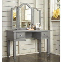 Load image into Gallery viewer, Rosebery Kids Vanity Mirror and Chair in Stone
